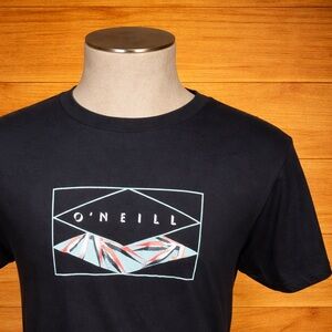 O’Neill Graphic T-Shirt Men’s Medium Black Modern Fit Surf Logo Tee